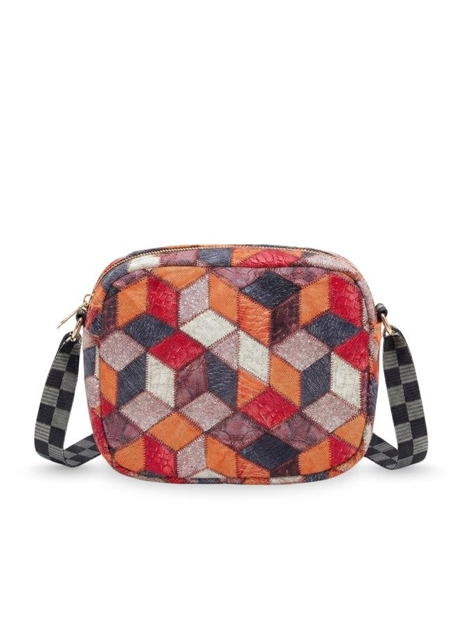 LIKE STYLE Women’s Ethnic Canvas/Jute Sling Bag | Printed Eco-Friendly Crossbody Shoulder Bag | Lightweight Everyday Casual Handbag (Multicolor) - Image 1
